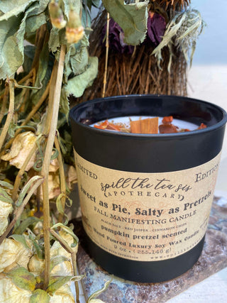 Sweet as Pie, Salty as Pretzels Black Jar Candle - 9oz