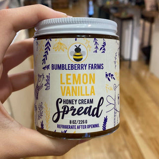 Lemon Vanilla Honey Cream Spread 8 oz