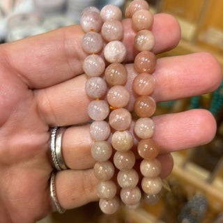 Peach Moonstone Bracelet