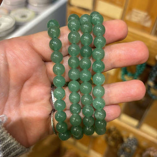 Green Strawberry Quartz Bracelet