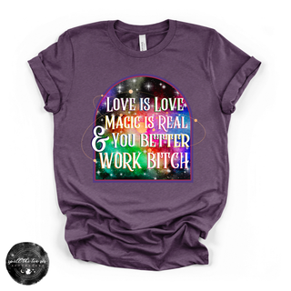 Love is Love, Magic is Magic Tee | Inclusive Witchy Graphic T-Shirt