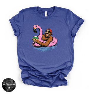 Bigfoot Floating Tee | Funny Summer Sasquatch Graphic T-Shirt