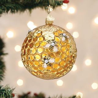 Bee Blessed Round Ornament