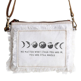 Moon Phases Crossbody (White)