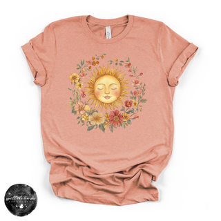 Celestial sun graphic tee Bella Canvas shirt sunset
