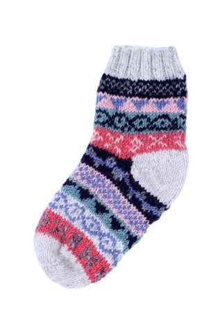 Classic Fairisle Sofa Socks Oatmeal: Oatmeal