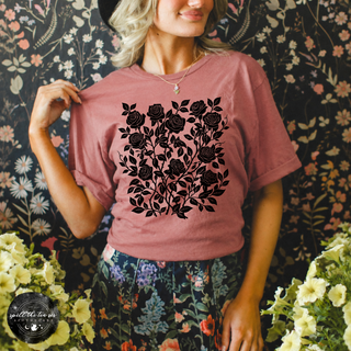 Rose Vines Tee | Vintage Botanical Floral Graphic T-Shirt