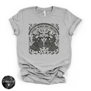 Spooky Women Have Ambitions Tee | Witchy Feminist Halloween Graphic T-Shirt