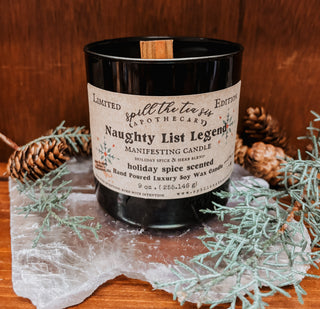 Naughty List Legend Black Jar Candle