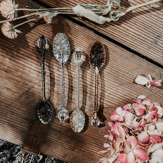 intention stirring crystal spoon
