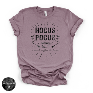 Hocus Pocus Coffee Tee | Witchy Coffee Halloween Graphic T-Shirt