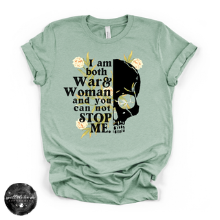 I Am Both War and Woman Tee | Fierce Empowerment Graphic T-Shirt