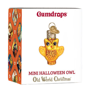 Mini Halloween Owl Ornament