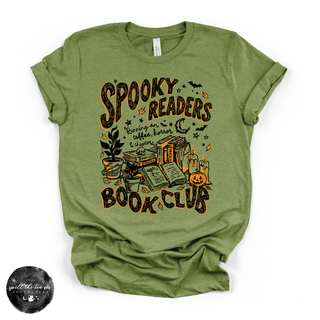 Spooky Readers Book Club Tee | Book Lover Halloween Graphic T-Shirt {BLACK DESIGN}