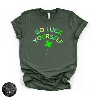 Go luck yourself funny St Patrick’s Day tee forest