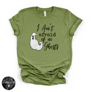 Ain't Afraid of No Ghosts Tee | Funny Halloween Ghost Graphic T-Shirt