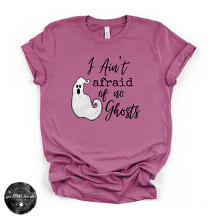 Ain't Afraid of No Ghosts Tee | Funny Halloween Ghost Graphic T-Shirt