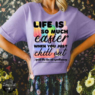 Life Is Easier When You Chill Out Popsicle Tee | Funny Summer Graphic T-Shirt