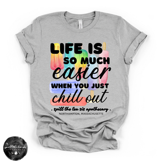 Life Is Easier When You Chill Out Popsicle Tee | Funny Summer Graphic T-Shirt
