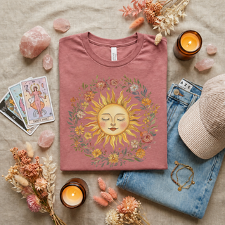 Celestial Sun Tee | Mystical Sun Graphic T-Shirt