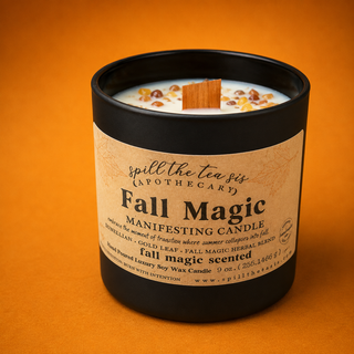 Fall Magic Intention Candle | Warm Spiced Autumn Soy Candle