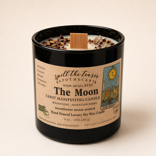 The Moon Tarot Candle | Intuition & Mystery Manifestation Candle