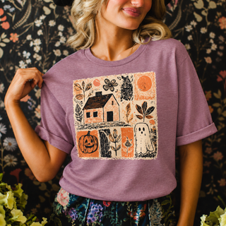 Cottagecore Halloween Tee | Whimsical Autumn Graphic T-Shirt