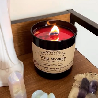 wild woman divine feminine goddess candle