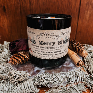 Stay Merry Bitch Holiday Jar Candle - 9oz