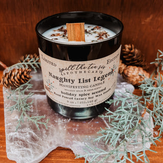 Naughty List Legend Black Jar Candle