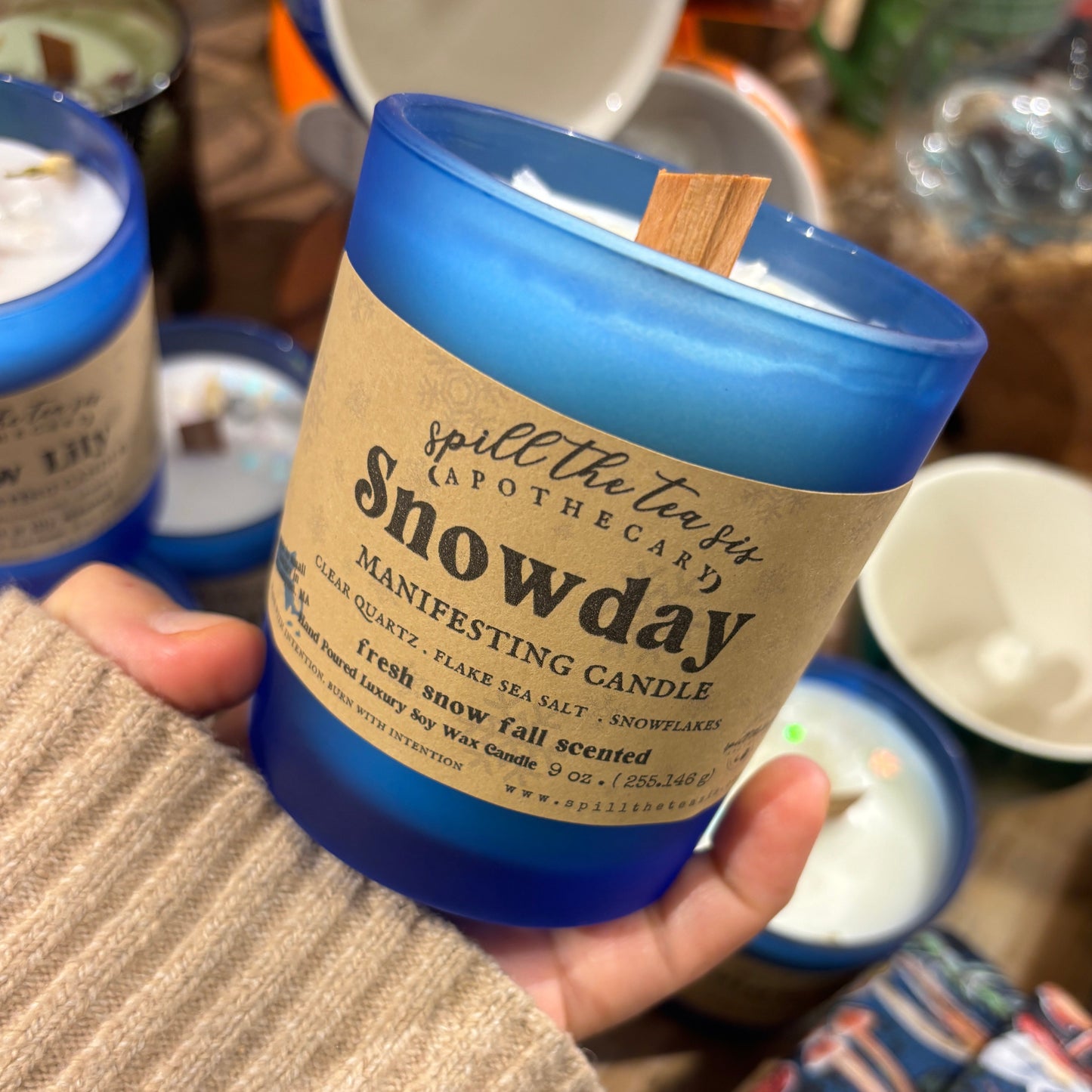 Snow Day Winter Intention Soy Wax Candle - 9oz