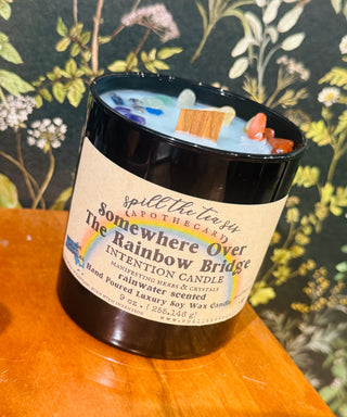 Somewhere Over the Rainbow Bridge Manifesting Candle 9 oz