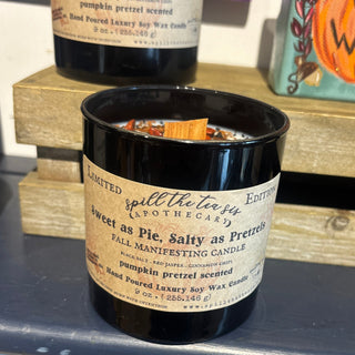 Sweet as Pie, Salty as Pretzels Black Jar Candle - 9oz