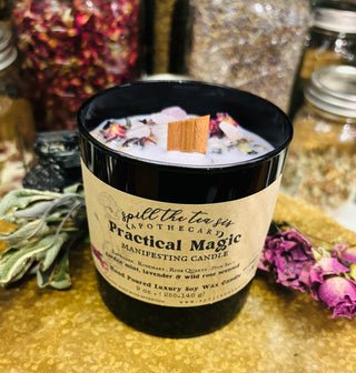Practical Magic Blessings Luck Sisterhood Soy Wax Manifesting Candle - 9oz