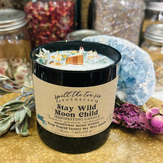 Stay Wild Moon Child Black Jar Candle - 9oz