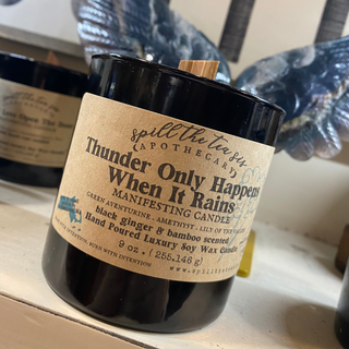 Thunder Only Happens When it Rains Black Jar Candle - 9oz