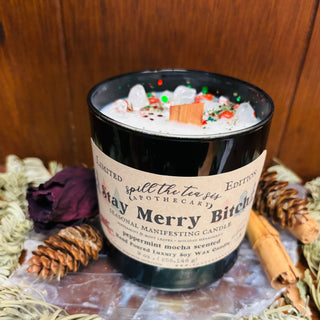 Stay Merry Bitch Holiday Jar Candle - 9oz