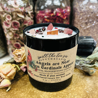 Angels are Near When Cardinals Appear Intention Soy Wax Candle - 9oz
