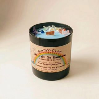 No Rain No Rainbow Intention Candle | Grief, Loss & Healing Soy Wax Candle