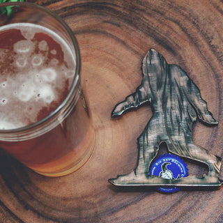 Bigfoot Magnetic Bottle Opener: Bronze