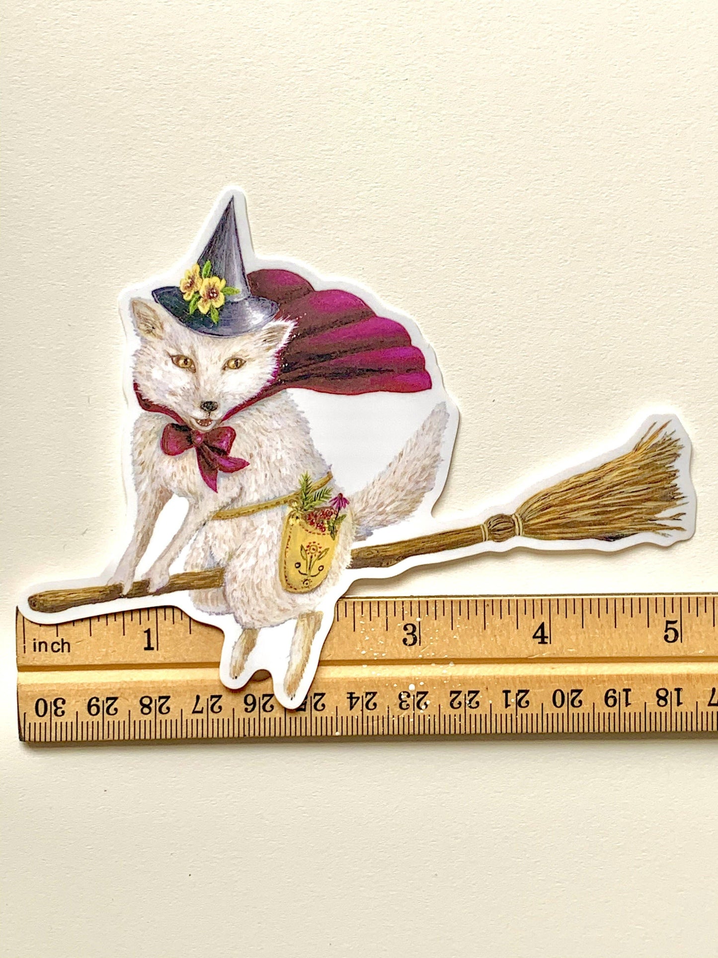Moon Fox Magick Die Cut Vinyl Sticker