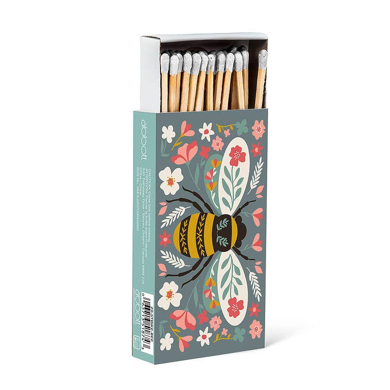 Colorful Floral Bee Matches