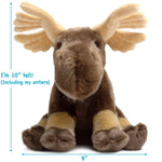 Martin The Moose | 12 Inch Stuffed Animal Plush | By Tiger T