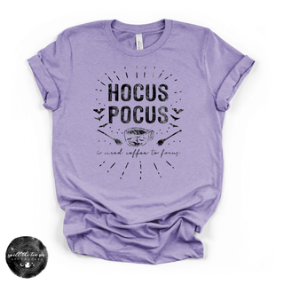 Hocus Pocus Coffee Tee | Witchy Coffee Halloween Graphic T-Shirt