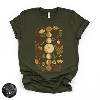 Fall Moon Phases Tee | Celestial Autumn Graphic T-Shirt