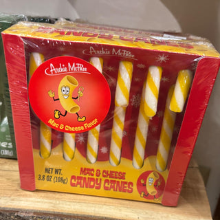 Mac and Cheese Candy Canes