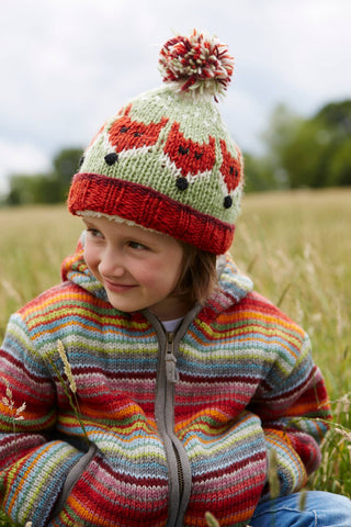 Kids Animal Bobble Hat Fox: Fox