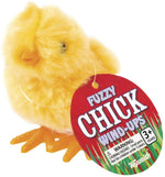 Yellow Fuzzy Chick Wind Ups, Easter, Spring, Hopping Action