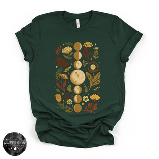 Fall Moon Phases Tee | Celestial Autumn Graphic T-Shirt