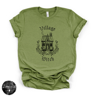 Village Witch House Tee | Cozy Cottage Witch Graphic T-Shirt